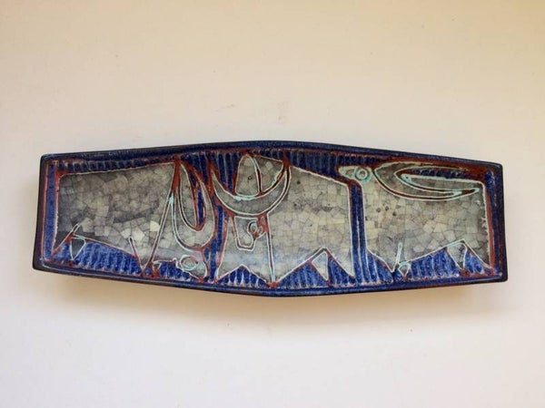 Art Pottery OX Dish by Marianne Starck Bornholms Keramic Denmark 1960's