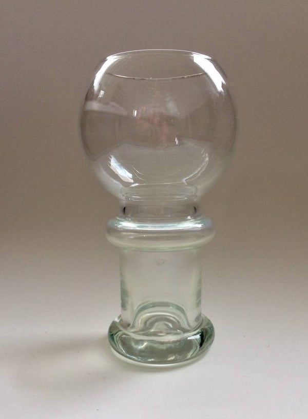 Clear Glass Design Vase by Tamara Aladin, Riihimaki, Finland 1970's