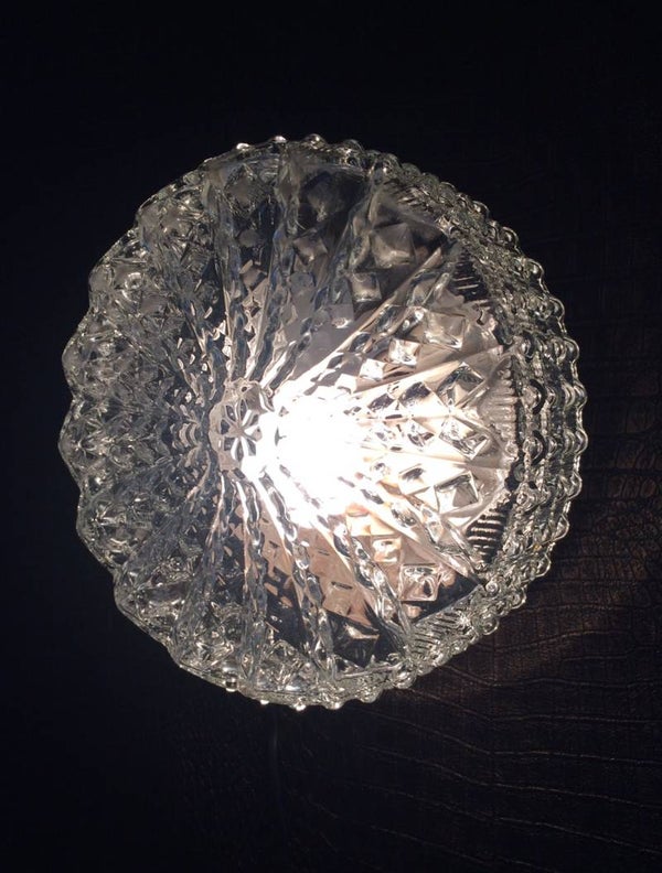 RZB Leuchten MCM Design Glass Wall Lamp Sconce 1960's Germany