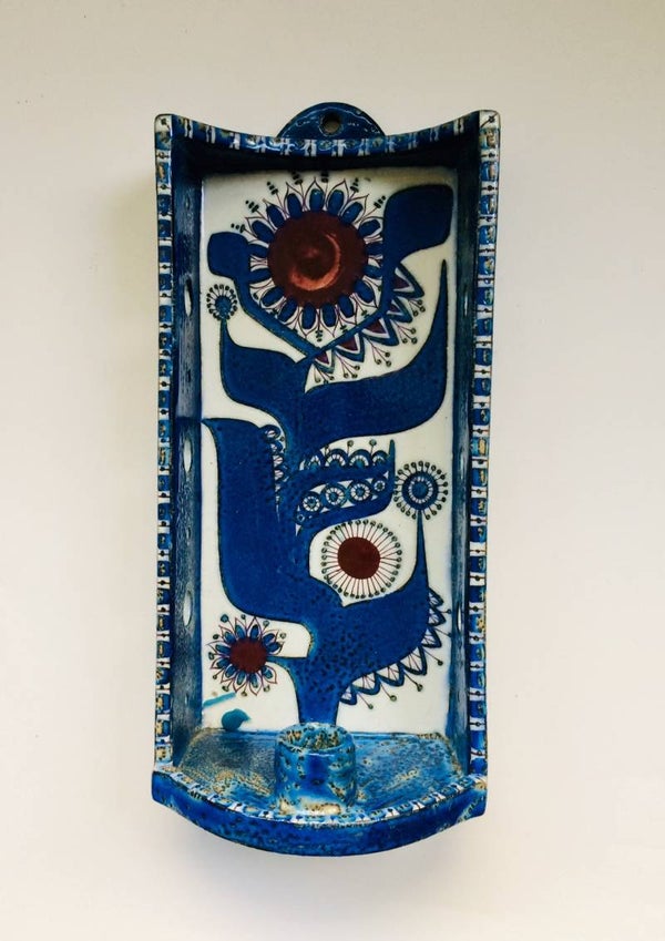 Vintage Royal Copenhagen Fajance Ceramic Candle Holder by Berte Jessen 1960's Denmark