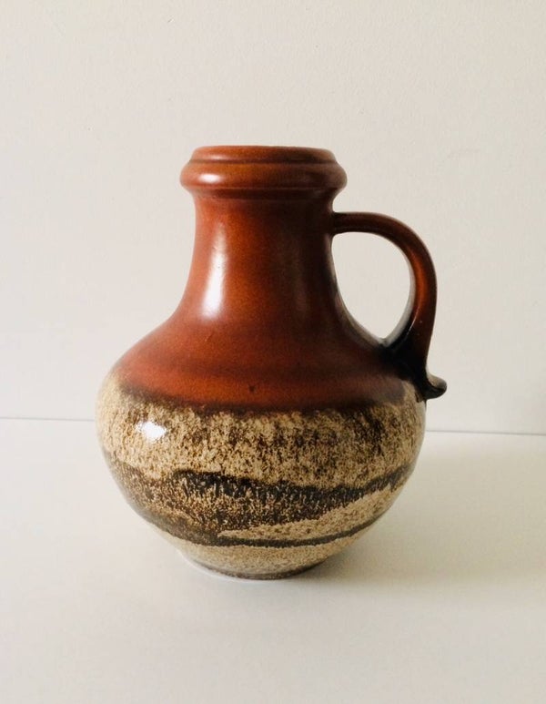 Vintage 1960's Design West Germany Pottery Scheurich Keramic Vase 423-28