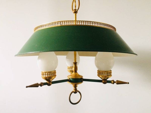 Vintage 1950's Design Atomic Age Pendant Hanging Lamp