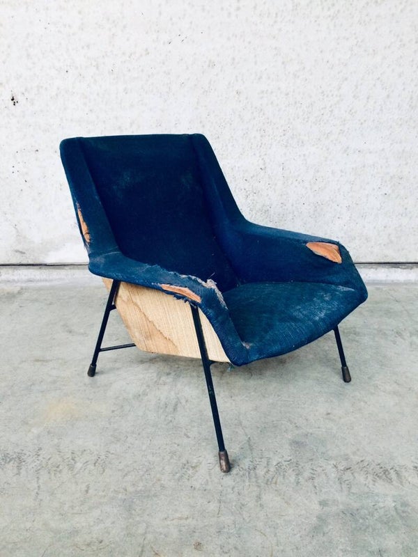 Original S12 Model Lounge Chair 1 by Alfred Hendrickx for Belform, Belgium 1958