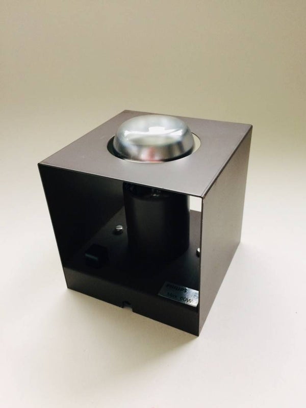 Vintage Design NWS 67 Cube metal Wall Lamp by Philips, 1970's
