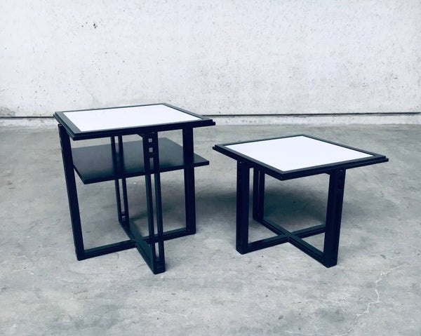 Galaxy Square Side Table Set by Umberto Asnago for Giorgetti, Italy 1980's