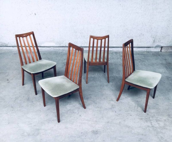 Midcentury Modern Design Dining Chair set by Leslie Dandy for GPlan, England 1960's