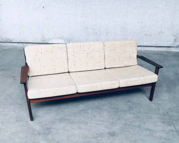 Midcentury Modern Scandinavian Design 3 Seat Sofa 1960's Denmark