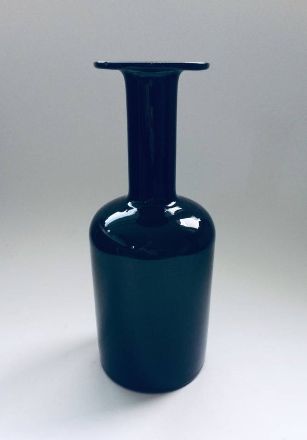 Scandinavian Modern Colored Glass Vase by Otto Brauer for Holmegaard, 1960s