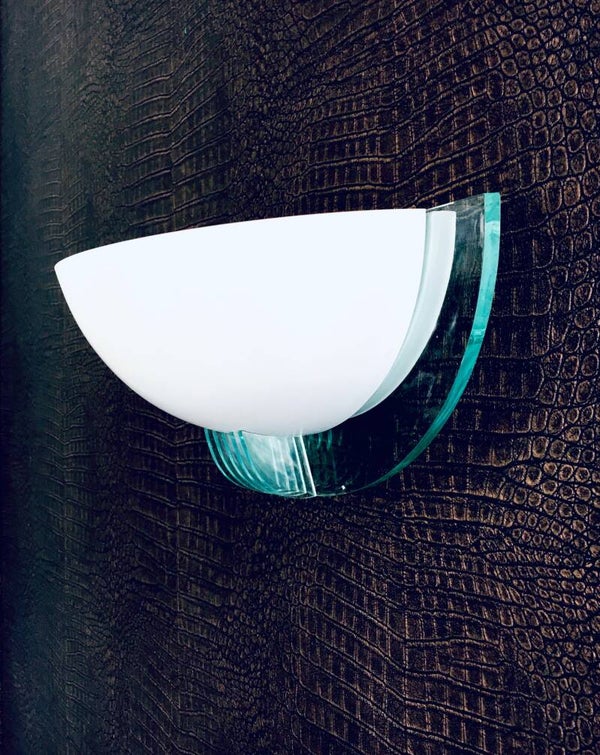 Postmodern Design Half Moon Wall Lamp Brooklyn by Landia, Germany 1990's