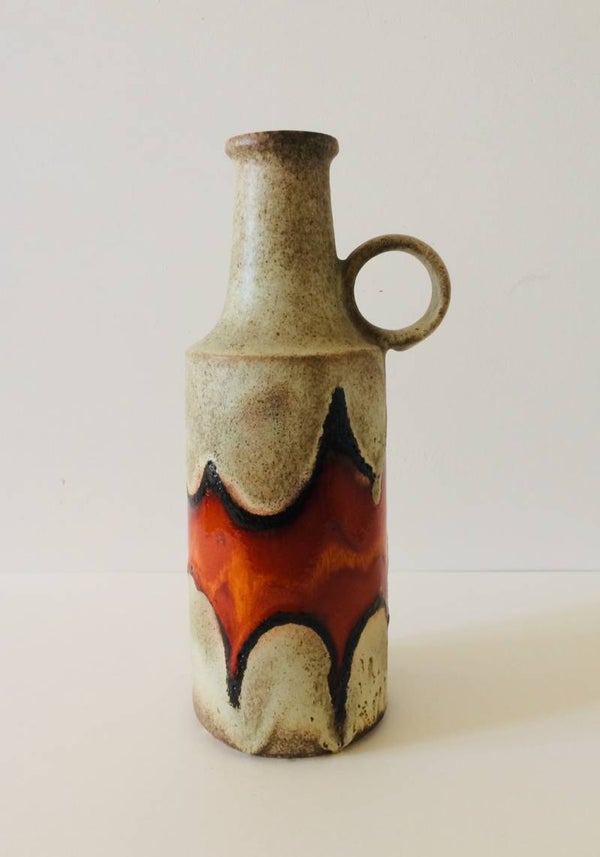 Vintage 1960's Design Ceramic Art Pottery Vase West Germany 412-40