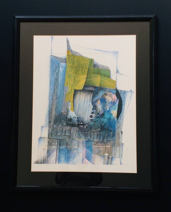 Original limited edition 1990's Large Art Print Signed Iris&Mary