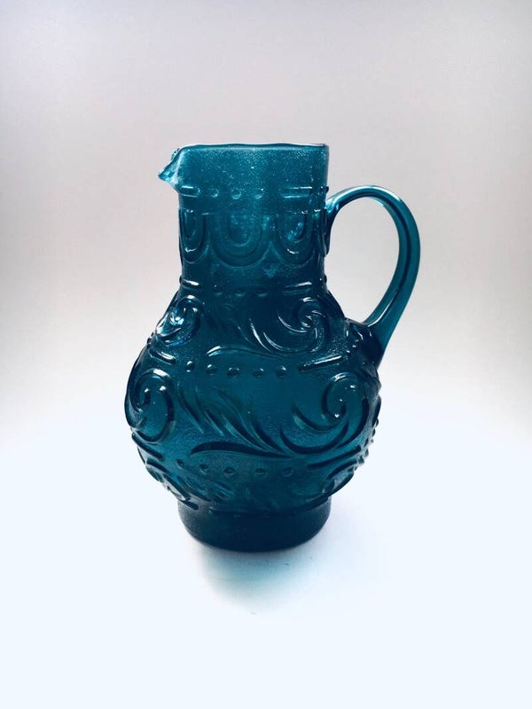 Midcentury Modern Scandinavian Design Glass Decanter by Oiva Toika, Finland 1960's