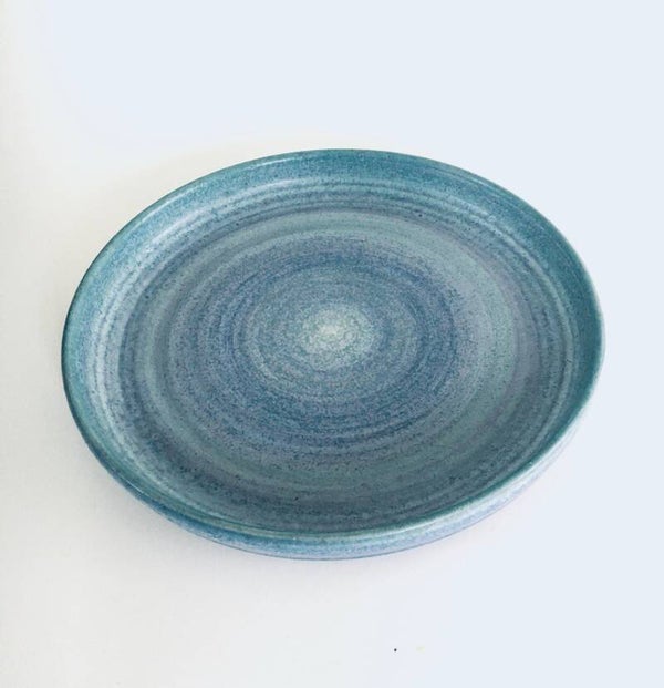 Studio Art Pottery Large Plate Dish by Mobach, Netherlands 1990's