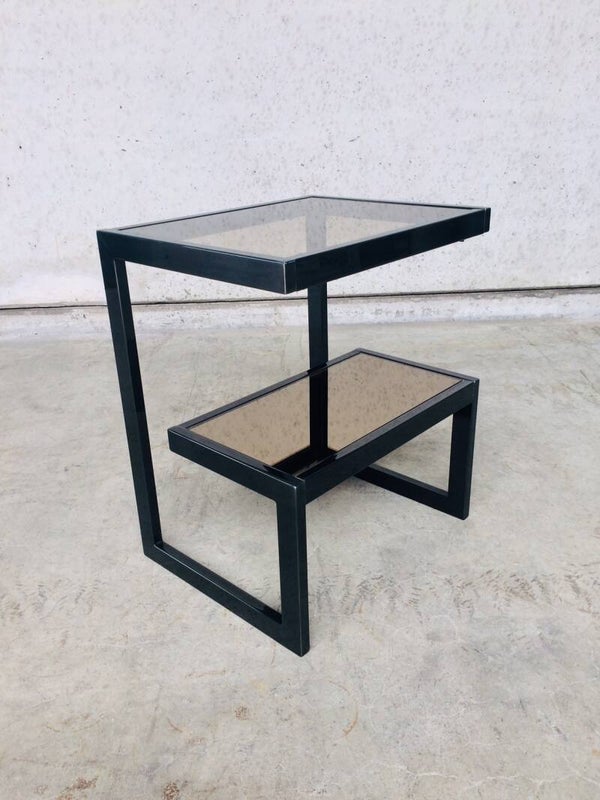 Modernist Design G shape Side Table by Belgochrom, 1970's