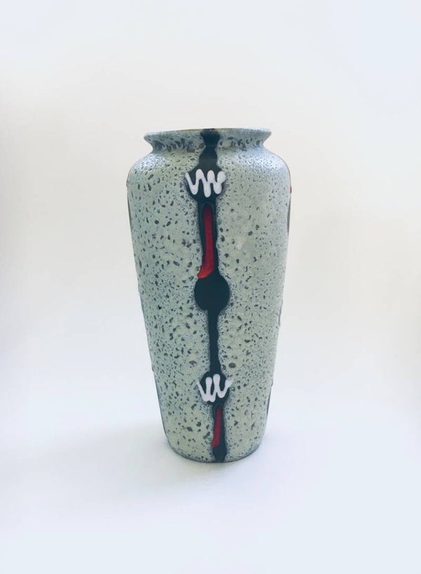 Vintage Studio Art Pottery Ceramic Vase, West Germany 1960's