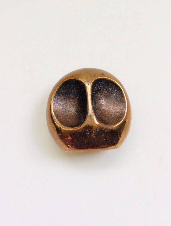 Midcentury Art Bronze Abstract Owl Sculpture by JP Martin, France 1960's