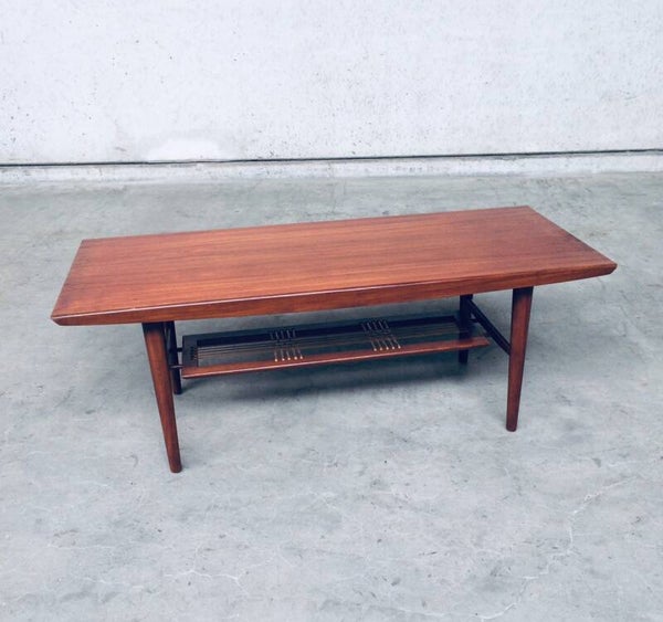 Midcentury Modern Dutch Design Wooden Coffee Table 1960's