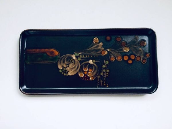 Original Art Pottery Ceramic large dish by Burkart, Germany 1960's