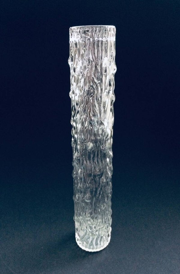 English Design Clear Glass Solifleur Vase 1960's