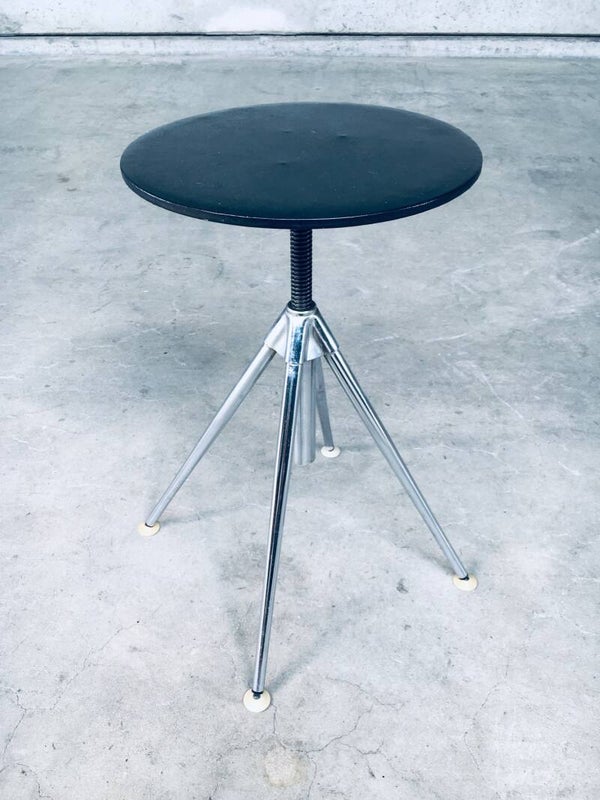 1960's Industrial Design Height Adjustable Swivel Stool