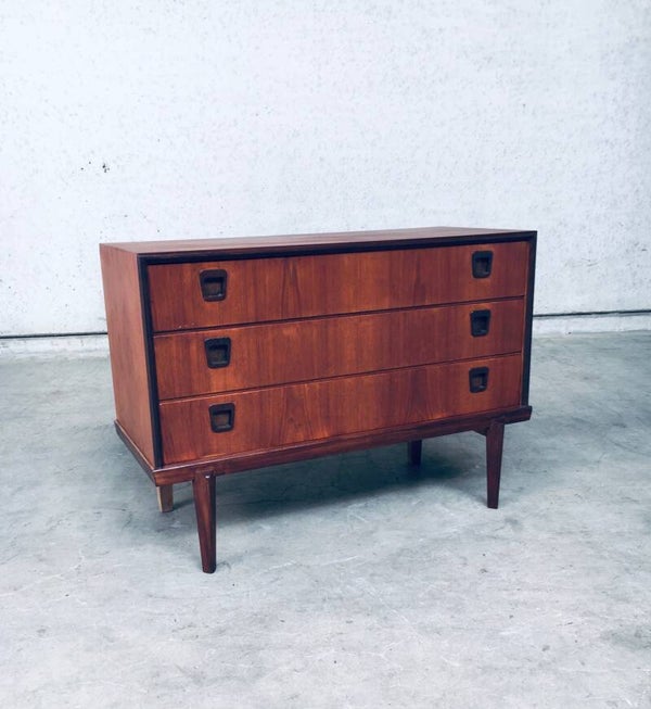 Midcentury Modern Scandinavian Design Teak Chest of Drawers, 1960's Denmark