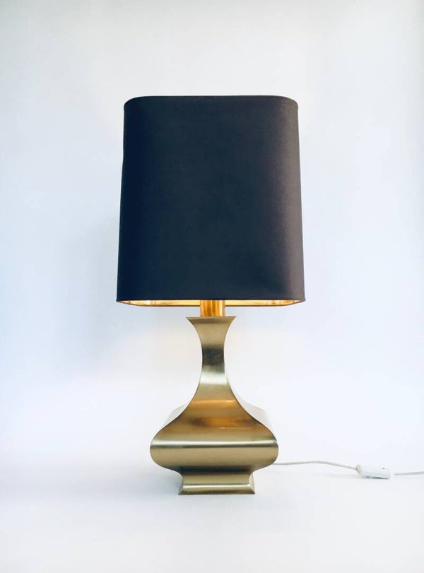 1970's Design Hollywood Regency Style Brass Table Lamp