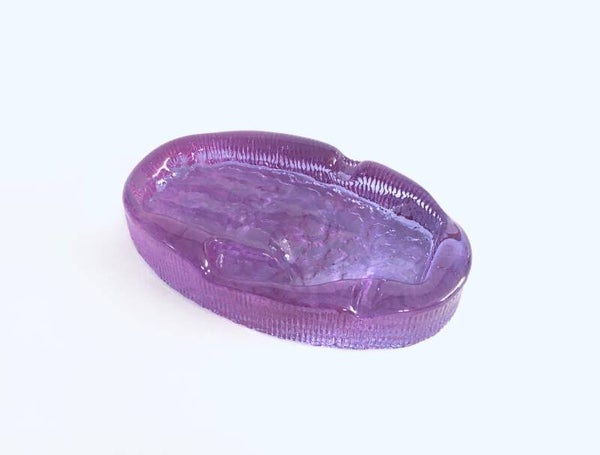 1970's Art Glass Object ashtray with Hand Imprint