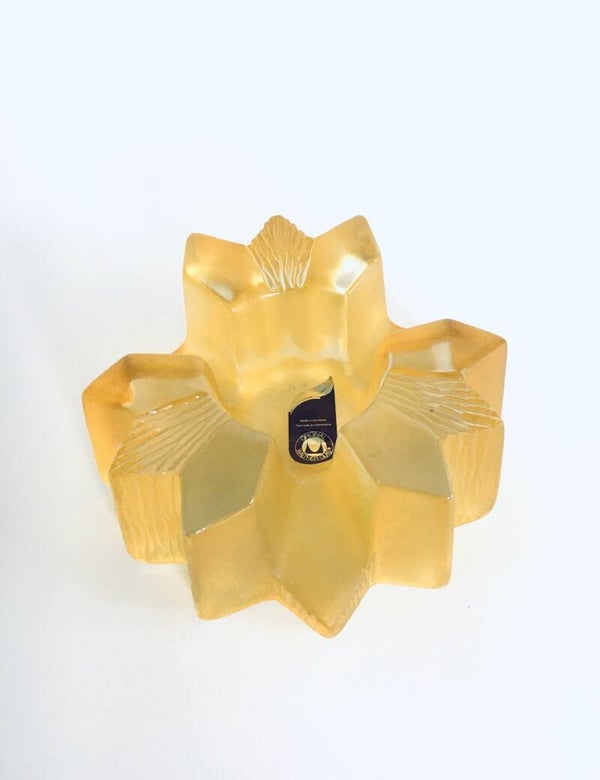 Original Walther Glass Candle Warm Holder 1980's Germany