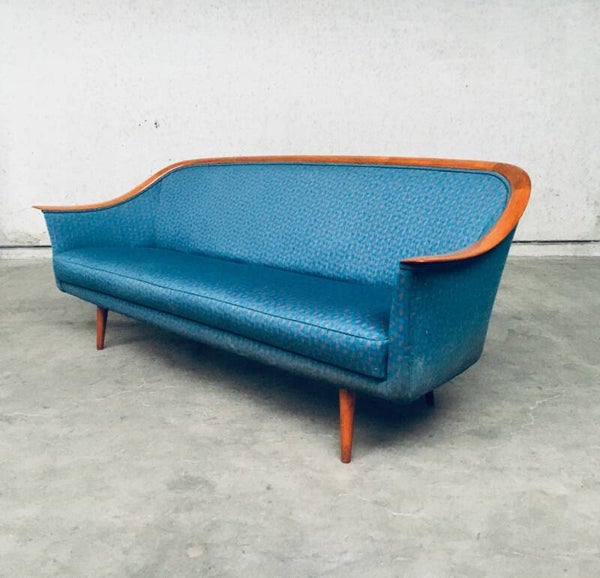 Midcentury Modern Scandinavian Design 3 Seat Sofa by Dux, Denmark 1960's