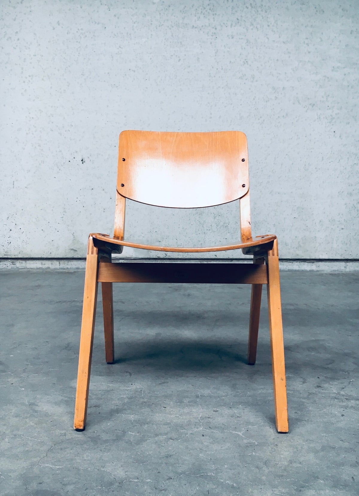 Midcentury Modern Design Stacking Chair by Thonet, Germany 1960's