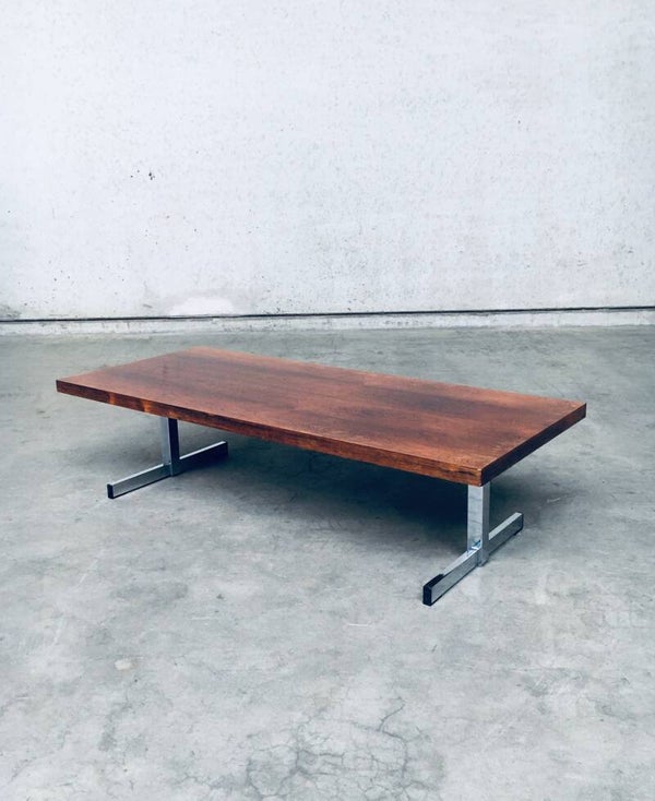 Midcentury Modern Design Palissander Coffee Table, Netherlands 1960's