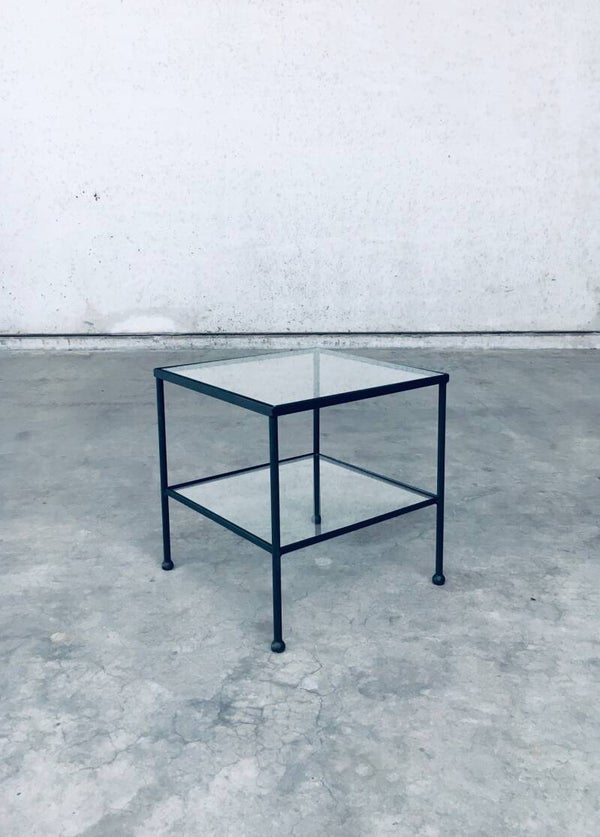 Minimalist Design Two Tier Low Side Table, Belgium 1960's