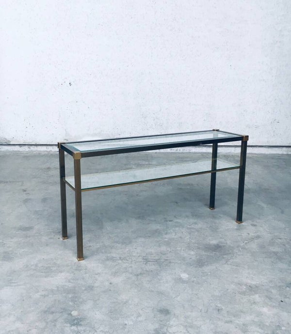 Hollywood Regency Style Slender Two Tier Console, 1970's Netherlands