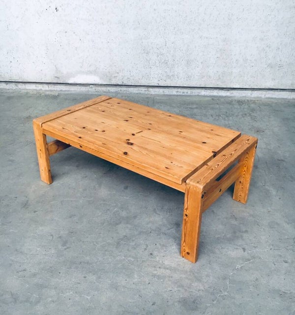 Scandinavian Modern Design Solid Pine Coffee Table, Denmark 1970's