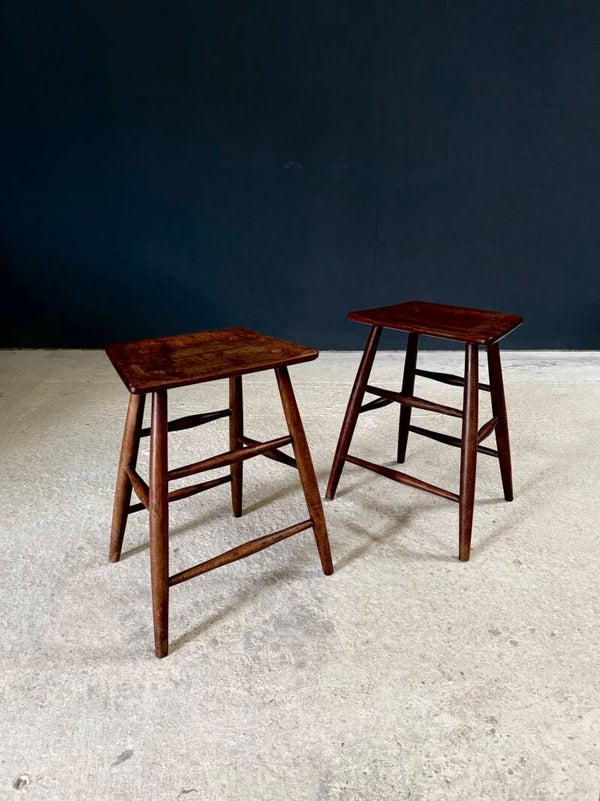 Early 19th Century Handmade Ladder Stool set