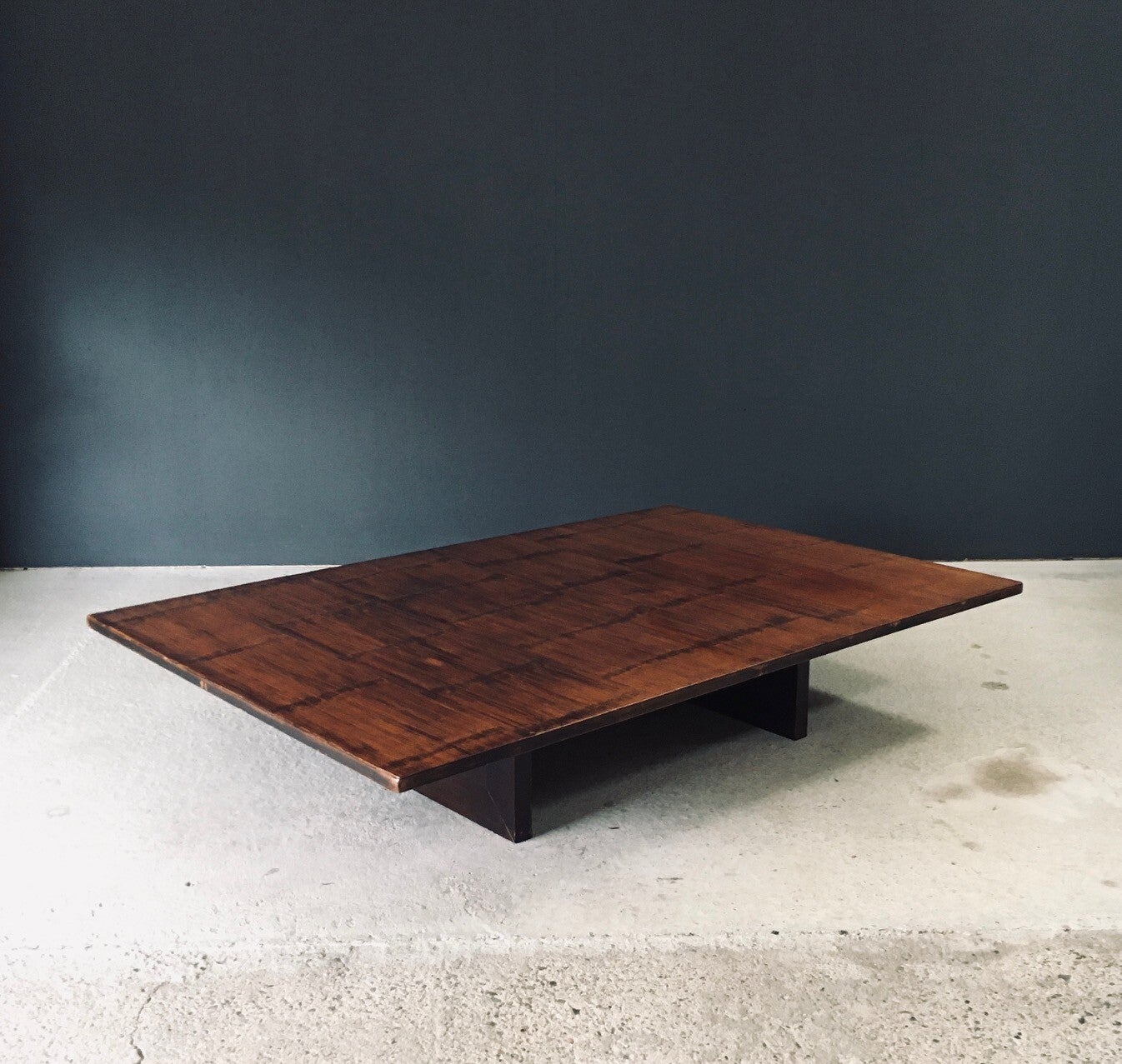Design Coffee Table in Bamboo by Axel Vervoordt, Belgium 1980's