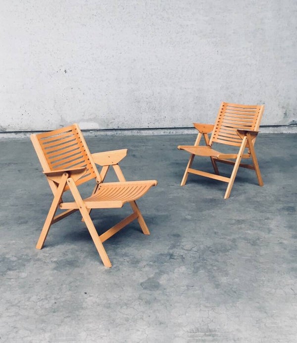 Midcentury Modern Design REX Folding Chairs by Niko Kralj for Stol Kamnik