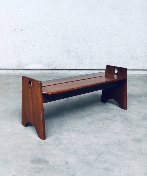 Midcentury Modern Dutch Design Side Bench, Netherlands 1960's