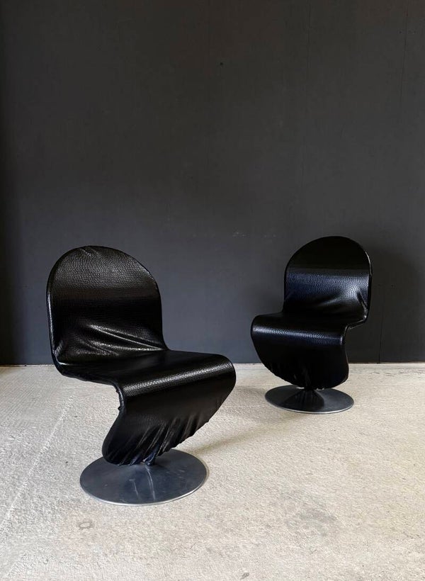 MCM Design System 123 Dining Chairs by Verner Panton for Fritz Hansen