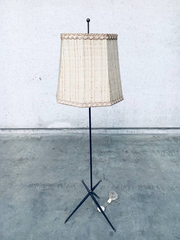 Atomic Age Design Floor Lamp, Belgium 1950's