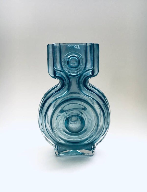 Art Crystal Glass 'Aitanlukko' Vase by Helena Tynell for Riihimaki Riihimaen Lasi Oy, Finland 1960's