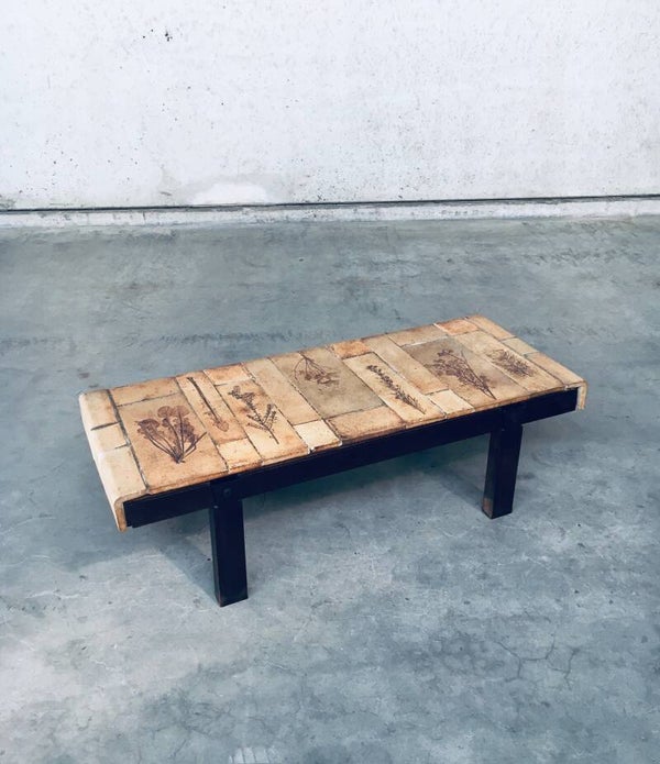 French Ceramic Coffee Table by Roger Capron, Vallauris France 1960's