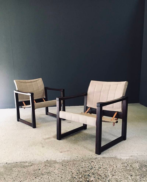 1970's Design "Diana" Safari Lounge Chair set by Karin Mobring for Ikea