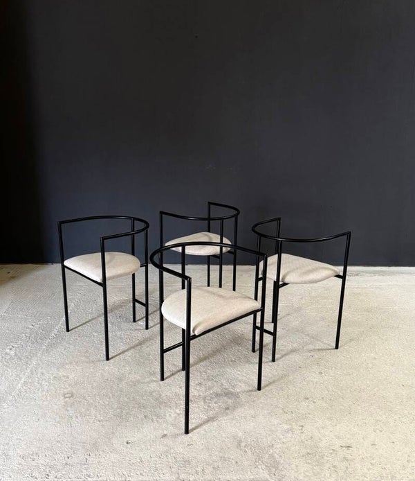 Postmodern Design 'Tokyo' Dining Chairs by Rodney Kinsman for Bieffeplast, Italy 1980's