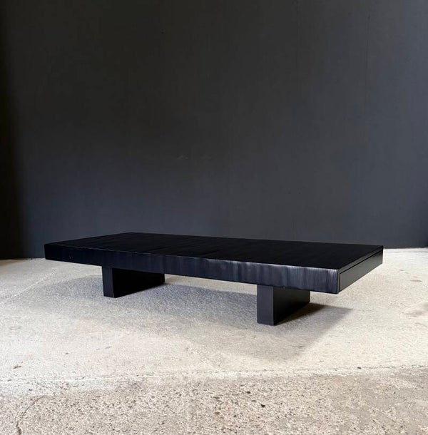 Postmodern Design Black Bamboo Coffee Table by Axel Vervoordt