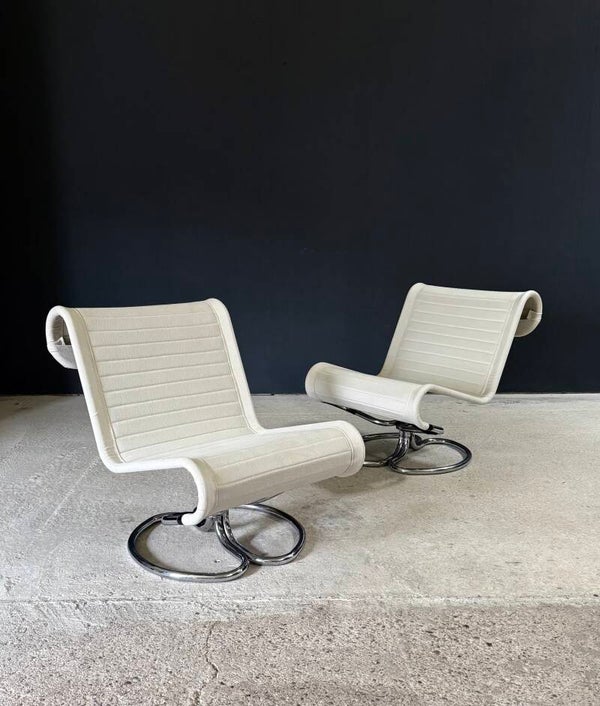 MCM Design "Spaghetti" Lounge Chairs by Jan Dranger & Johan Huldt for Ulferts Fabriker, 1970's