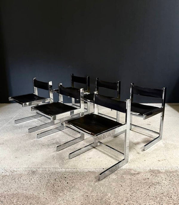 Brutalist Design Dining Chairs by Sigma Furniture, 1967 Belgium