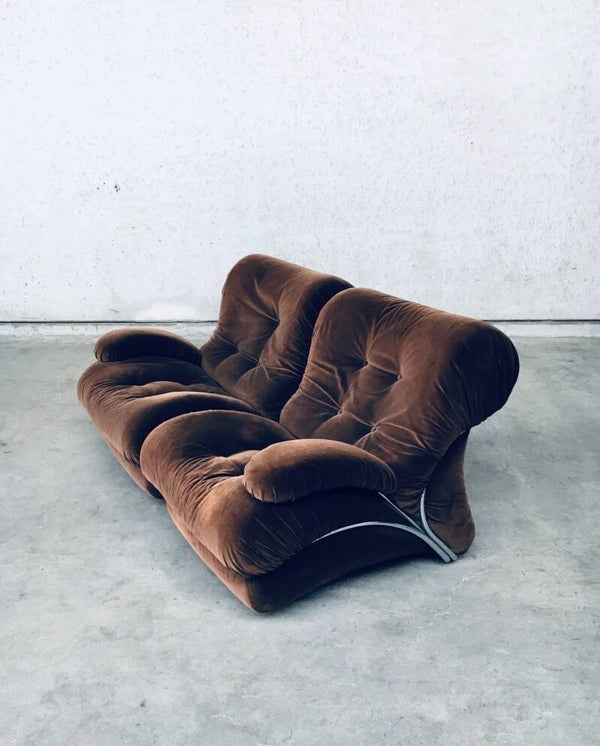 Midcentury Modern Italian Design Modular Sofa Set by IPE, Italy 1970's