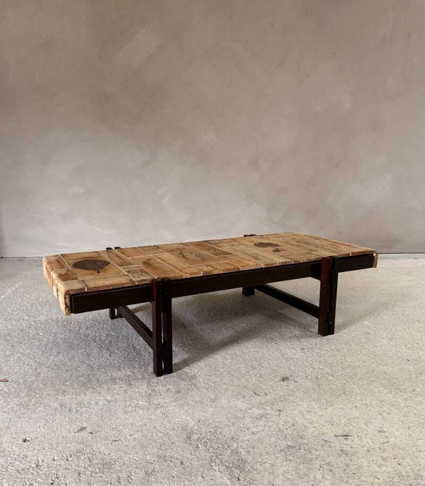 Midcentury "Herbier" Coffee Table by Roger Capron, 1960's Vallauris France