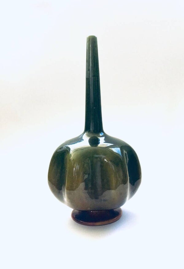 Vintage Art Studio Ceramic Spout Vase, England 1960's